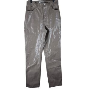 Abercrombie & Fitch Vegan Faux Leather Trousers  Ultra High Rise Size 29 8 Long